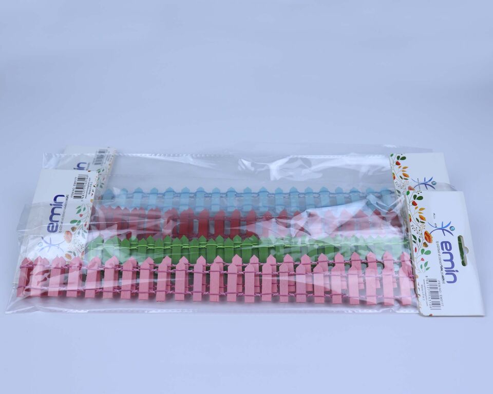 Emin İş Eğitimi Renkli Ahşap Çit 60 Cm