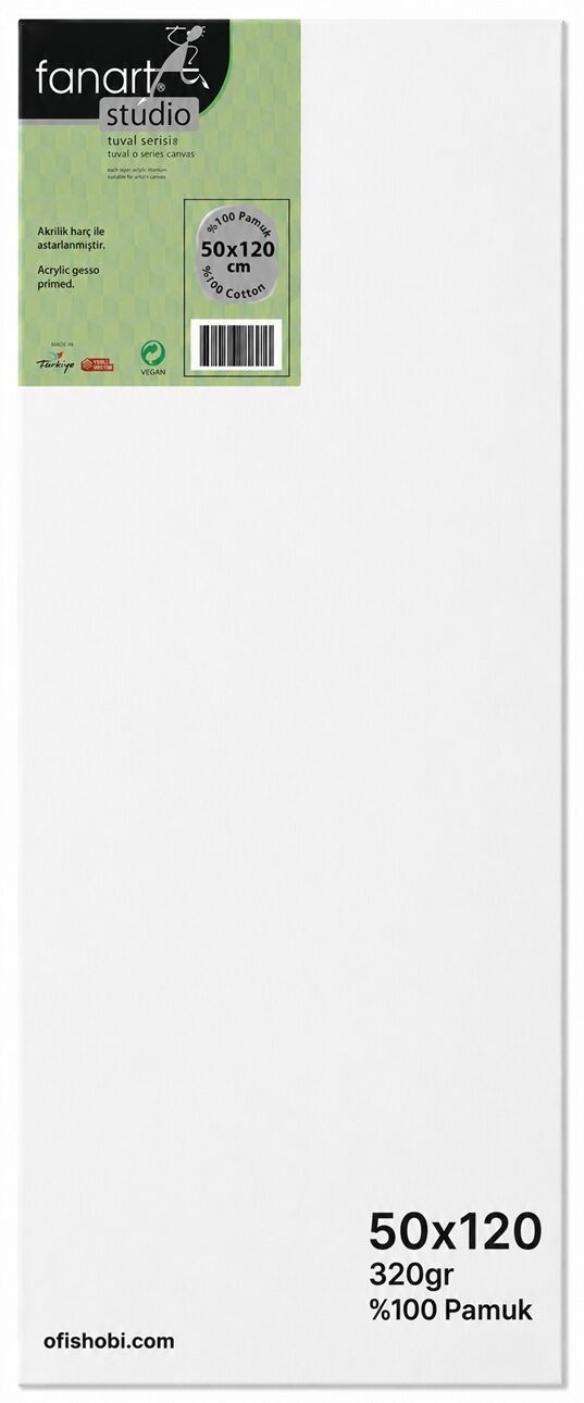 Fanart Studio Tuval %100 Pamuk 320 Gr 50x120 Cm