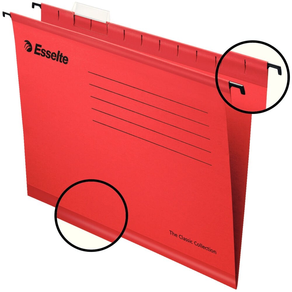 Esselte Ekonomi Askılı Dosya Kırmızı 25 Li Paket