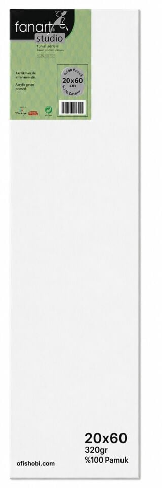 Fanart Studio Tuval %100 Pamuk 320 Gr 20x60 Cm