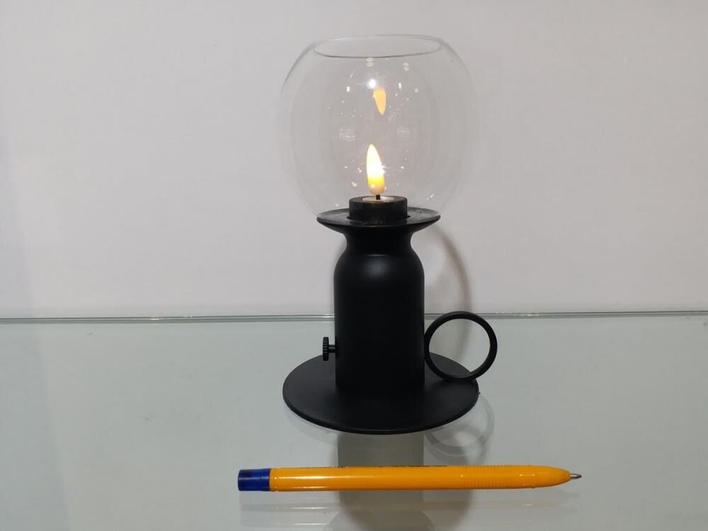 Espa Qrk-4178 Işıklı Hediyelik Biblo Tutmalı Siyah Fanus