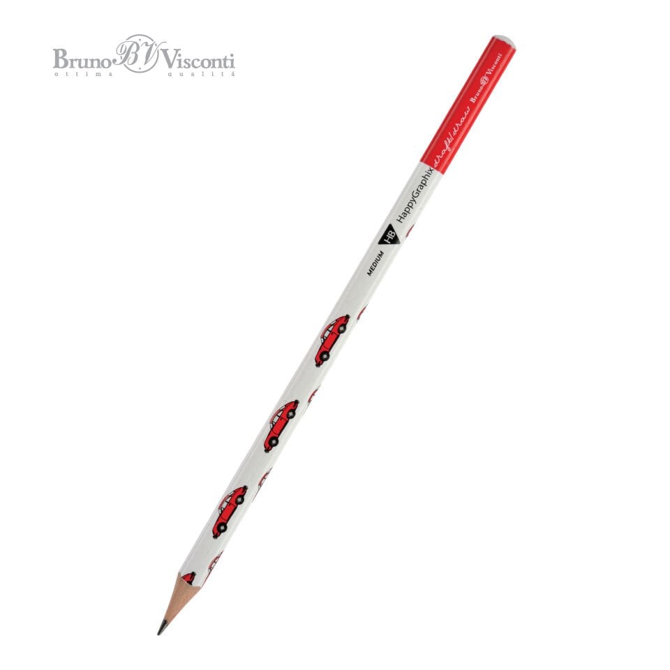 Bruno Visconti Kurşun Kalem Happygraphix Kırmızı Araba