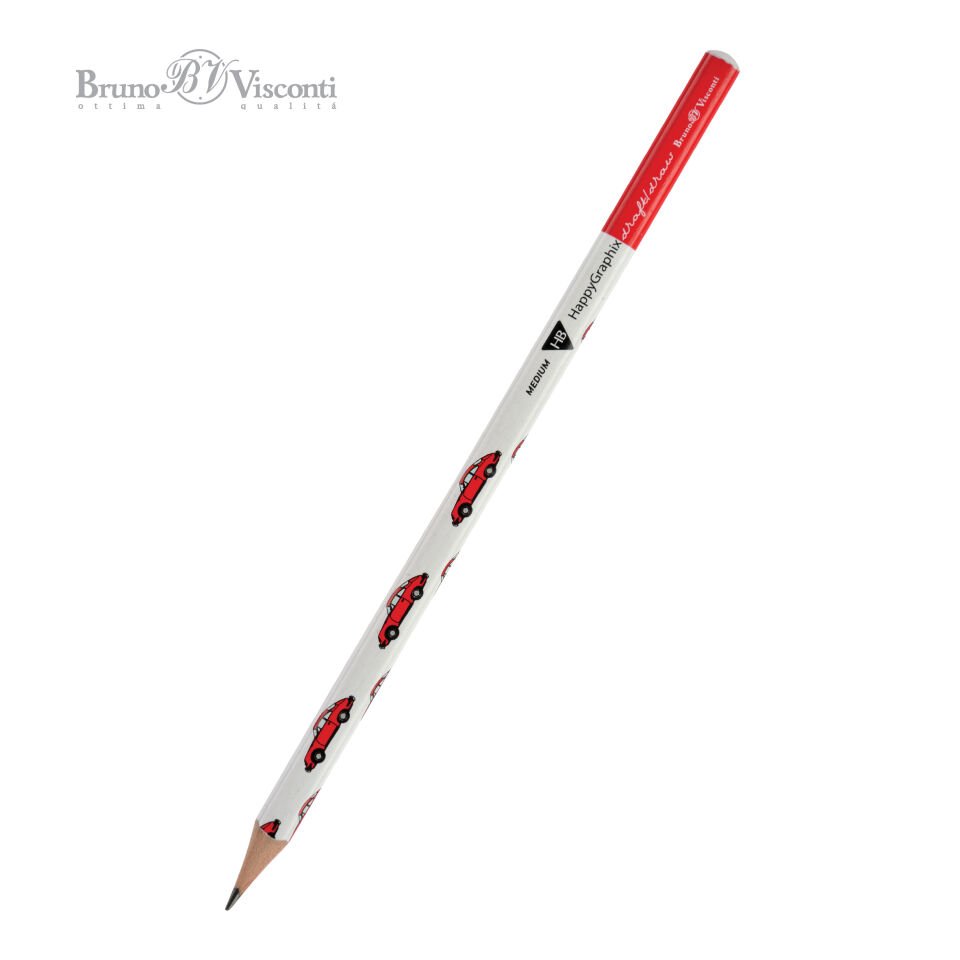 Bruno Visconti Kurşun Kalem Happygraphix Kırmızı Araba