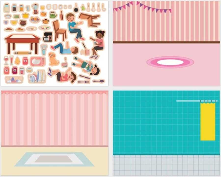 Lino Tekrar Tekrar Kullanabilen Sticker Pad Günlük Hayat