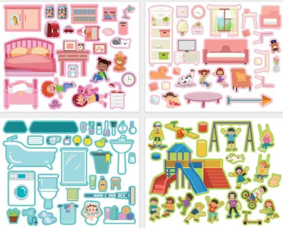 Lino Tekrar Tekrar Kullanabilen Sticker Pad Günlük Hayat