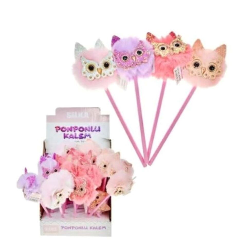 Silka Art.819  Baykuş Ponponlu Kalem