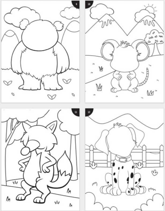 Lino Funny Faces Stickerlı Boyama Kitabı Hayvanlar