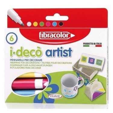 Fibracolor I-Deco Artist Dekorasyon Kalemi 6 Renk