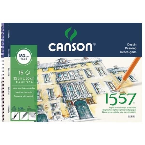 Canson 1557 Resim Ve Çizim Blok 120 Gr 35x50 15 Yaprak