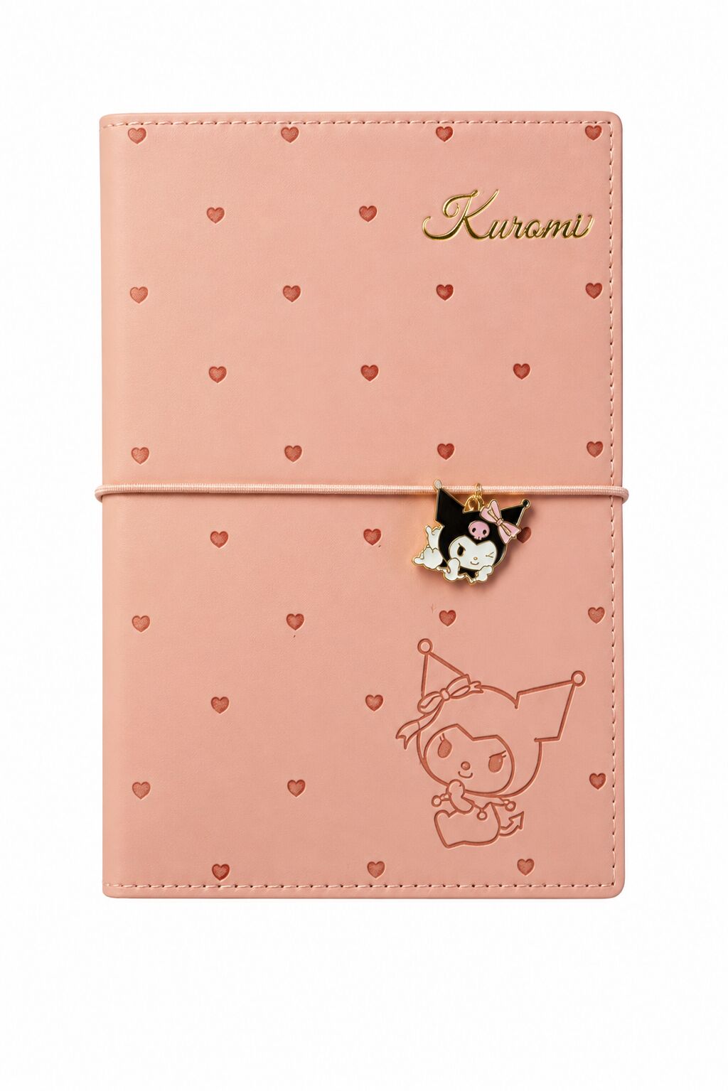 Viktorias Journals Kuromi Geçmeli Vegan Kapaklı Günlük 13x18 Cm 80 Gr 192 Sayfa Lastikli
