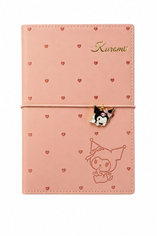 Viktorias Journals Kuromi Geçmeli Vegan Kapaklı Günlük 13x18 Cm 80 Gr 192 Sayfa Lastikli