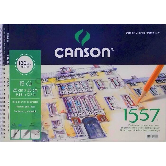 Canson 1557 Resim Ve Çizim Blok 180 Gr 25x35 15 Yaprak Resim Defteri
