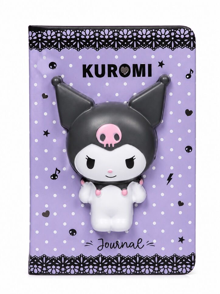 Victorias Journals Kuromi Sert Kapak Defter 13x18 Cm 128 Sayfa Ayna Tükenmez Kalem Postit
