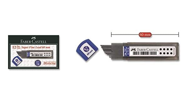 Faber-Castell Süper Fine Min 0.7 Mm 2B 60 Mm 24 Min Tüp