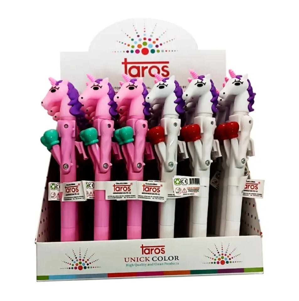Taros Unick Color Boksör Ünicorn Tükenmez Kalem