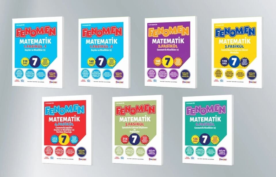 Fenomen 7 Matematik Fasikül Seti (1-2-3-4-5-6. Sayılar)