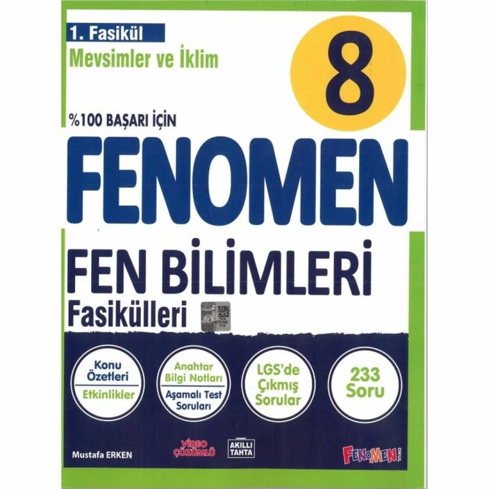 Fenomen 8 Fen Bilimleri Fasikül Seti