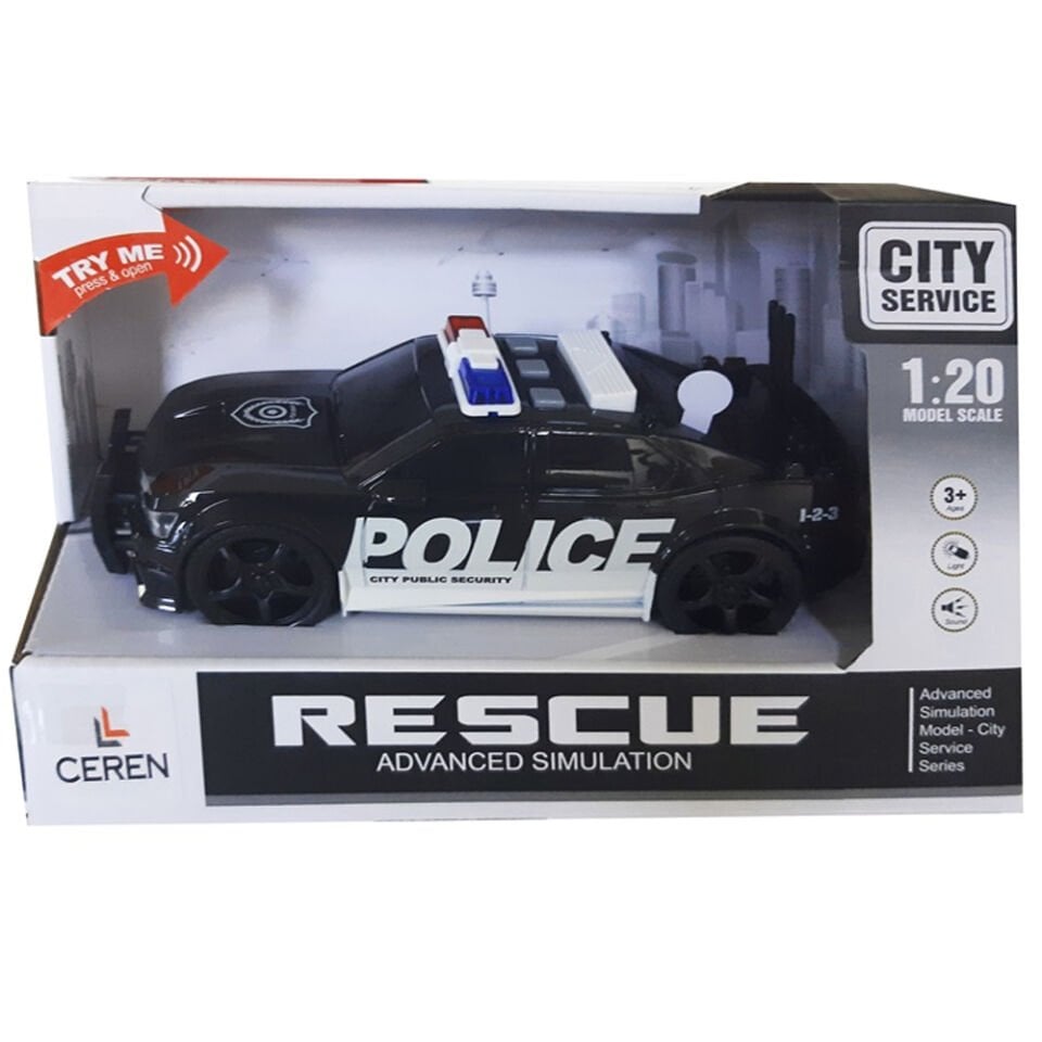 Sesli Ve Pilli Polis Arabası 1:20
