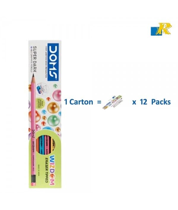 Doms Wizdom Kurşun Kalem Silgili 12 Li