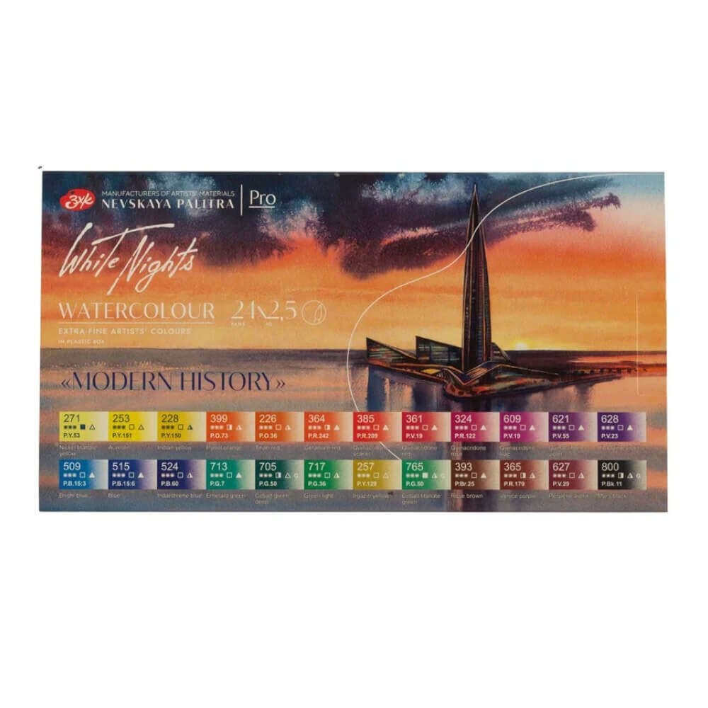 Güven Art St Petersburg White Night Modern History Sulu Boya Seti 24 Renk 19422557