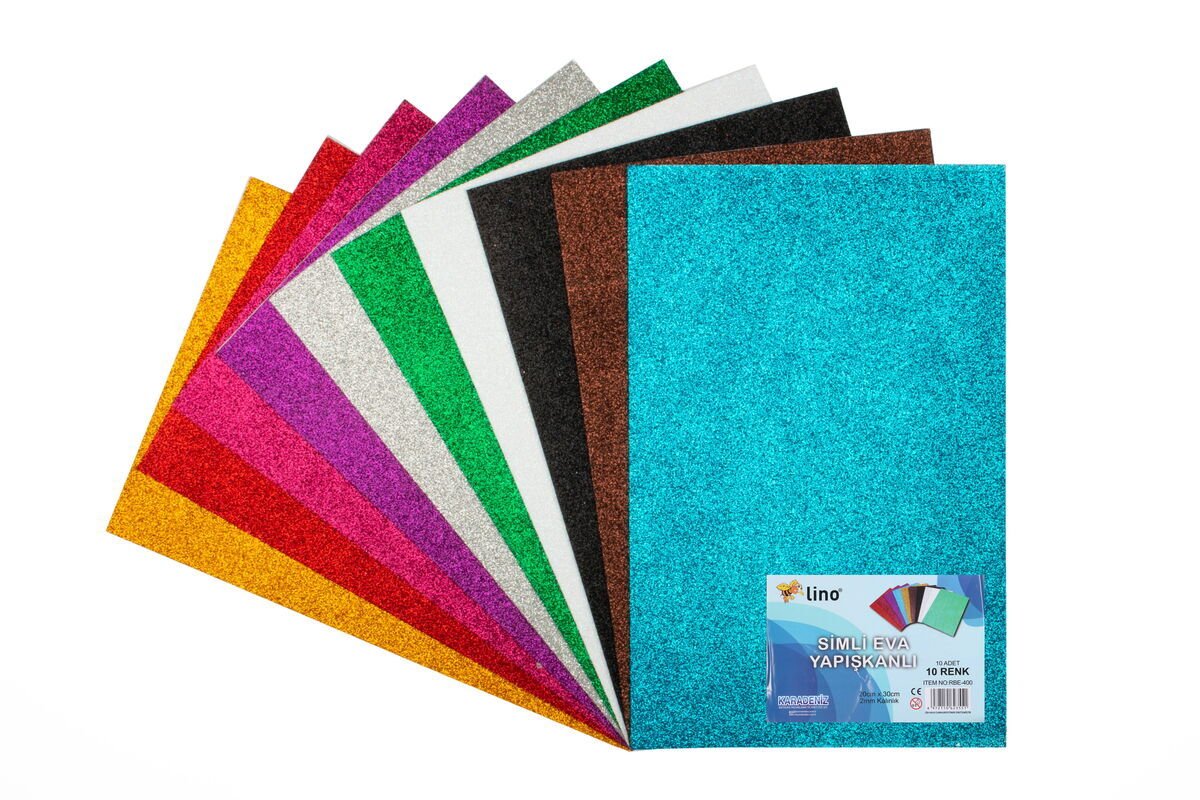 Lino Simli Yapışkanlı Eva 50x70 Cm 10 Renk