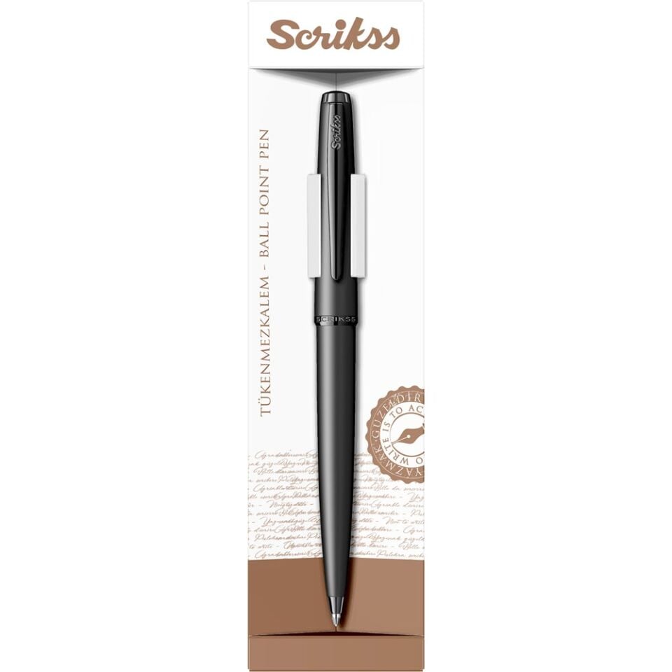 Scrikss 78M Color Tükenmez Kalem Mat Siyah