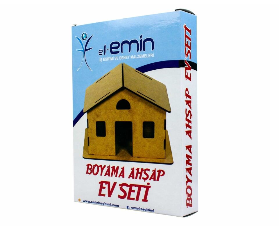 Emin İş Eğitimi Ahşap Ev Boyama Seti