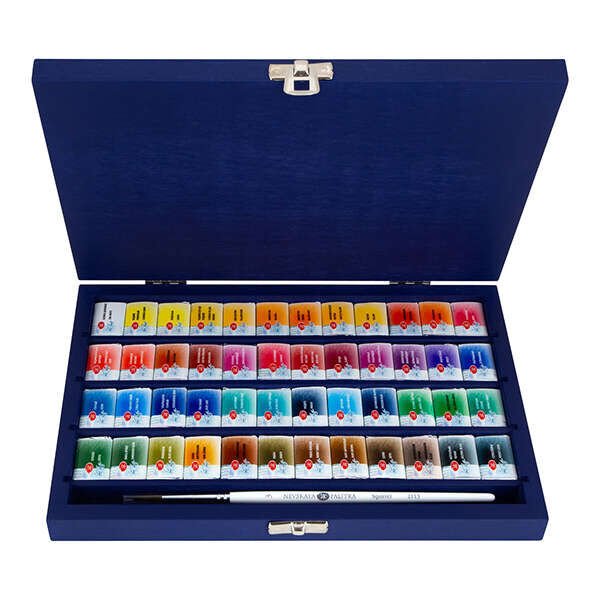 Güven Art St Petersburg White Night Sulu Boya Seti 48 Renk Ahşap Kutu 19431893