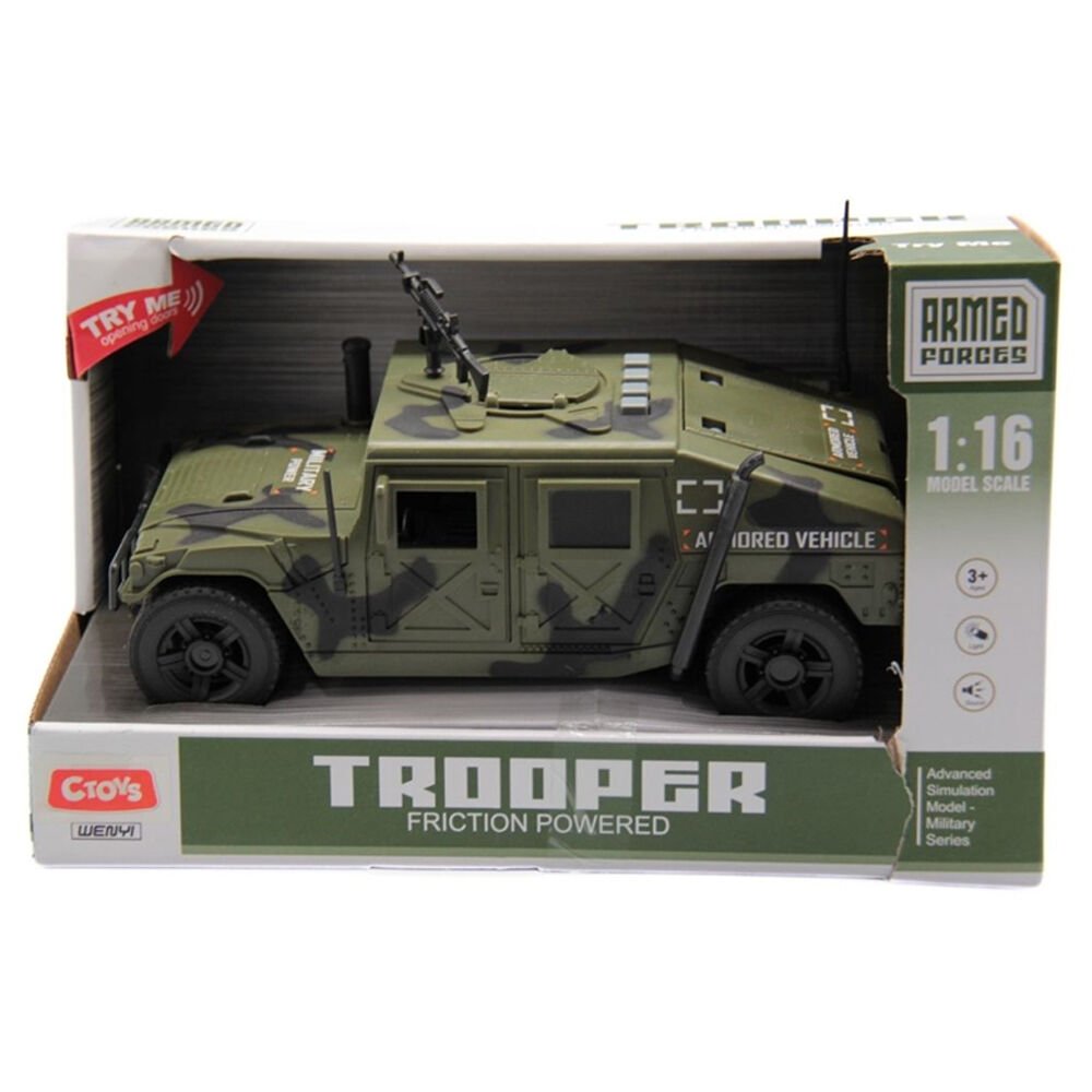 Sesli Ve Pilli Askeri Araç 1:16