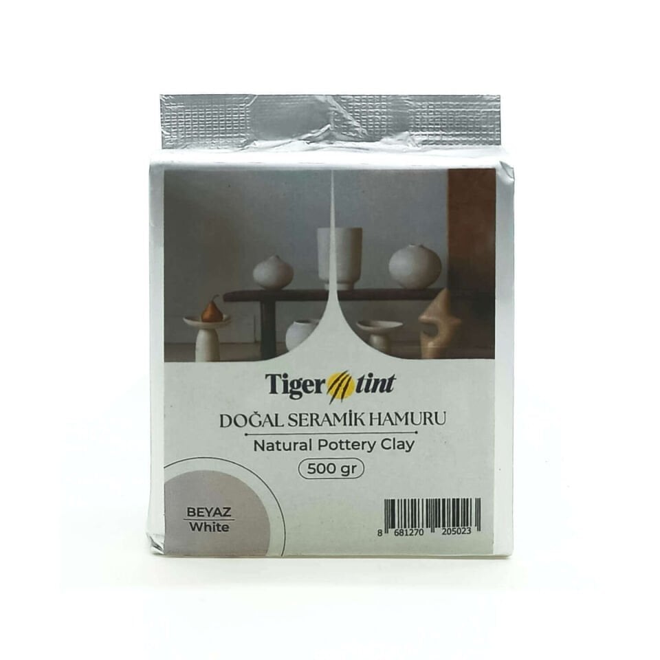 Güven Art Tigertint Seramik Hamuru 500 Gr Beyaz