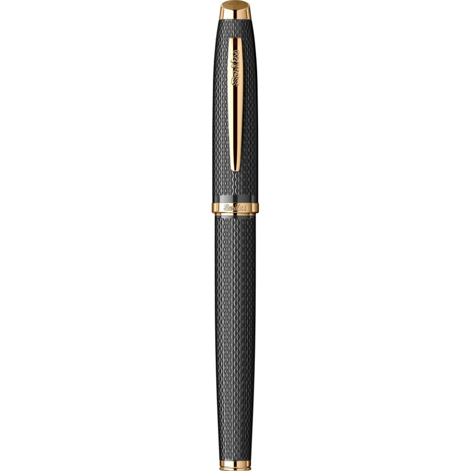 Scrikss Dolma Kalem 390 Mat Siyah Altın M Uç