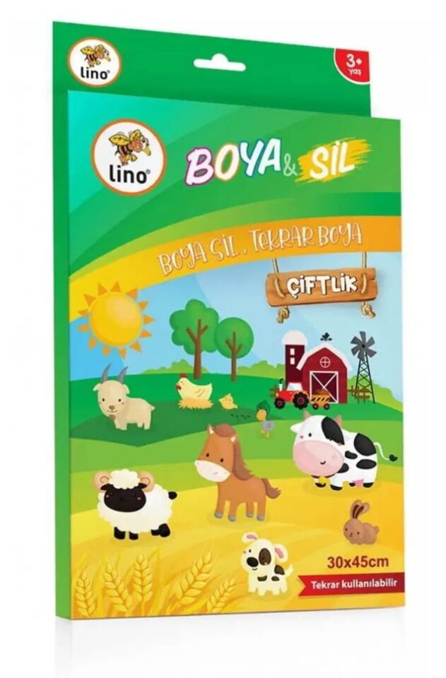 Lino Boya Sil Aktivite Matı Çiftlik Silinebilir