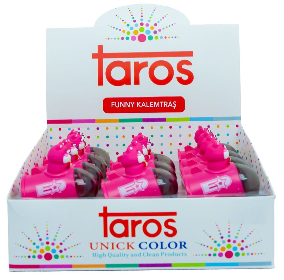 Taros Unick Color Pink Bear Roket Kalemtraş