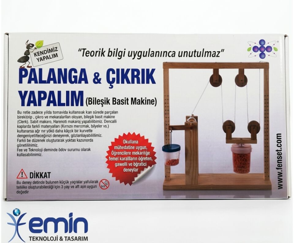 Emin İş Eğitimi Palanga ve Çıkrık Yapalım Deney Seti