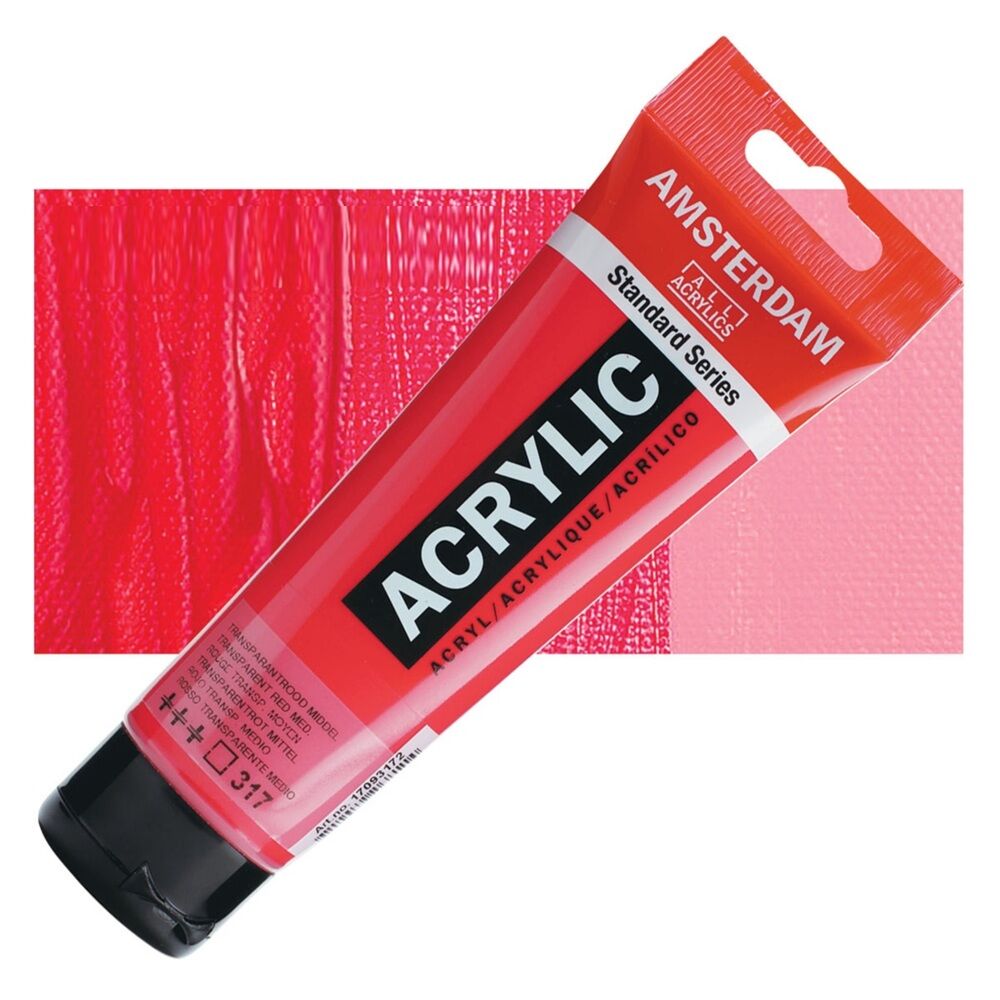 Amsterdam Standart Akrilik 120 Ml Transparent Red Medium