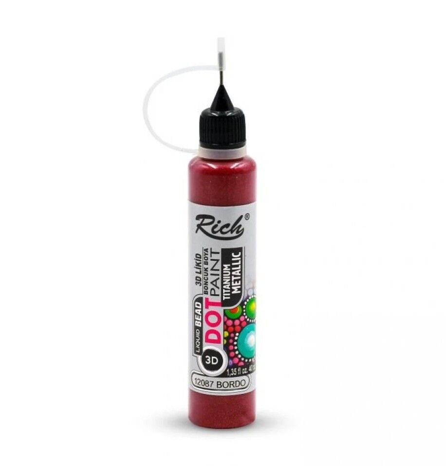 Rich Dot Paint Metalik Bordo