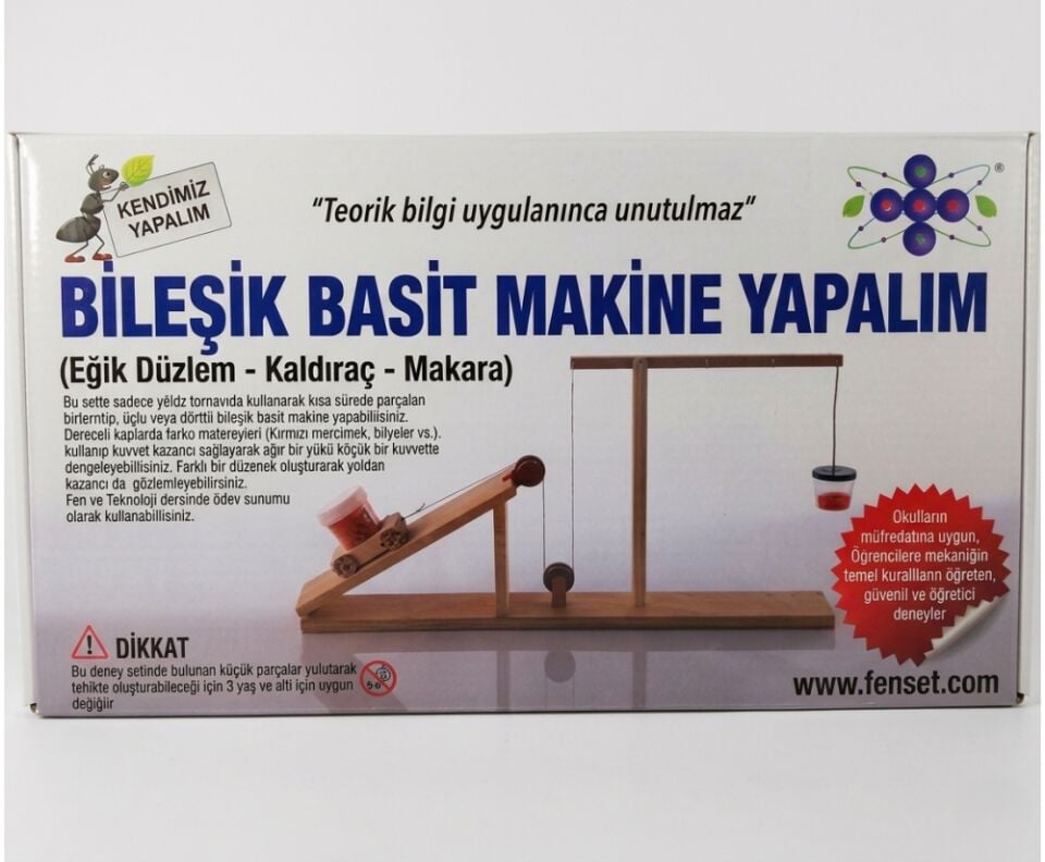 Emin İş Eğitimi Bileşik Basit Makine Yapalım Deney Seti