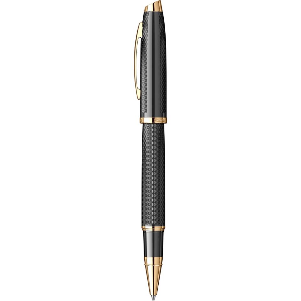 Scrikss Roller Kalem 390 Mat Siyah Altın