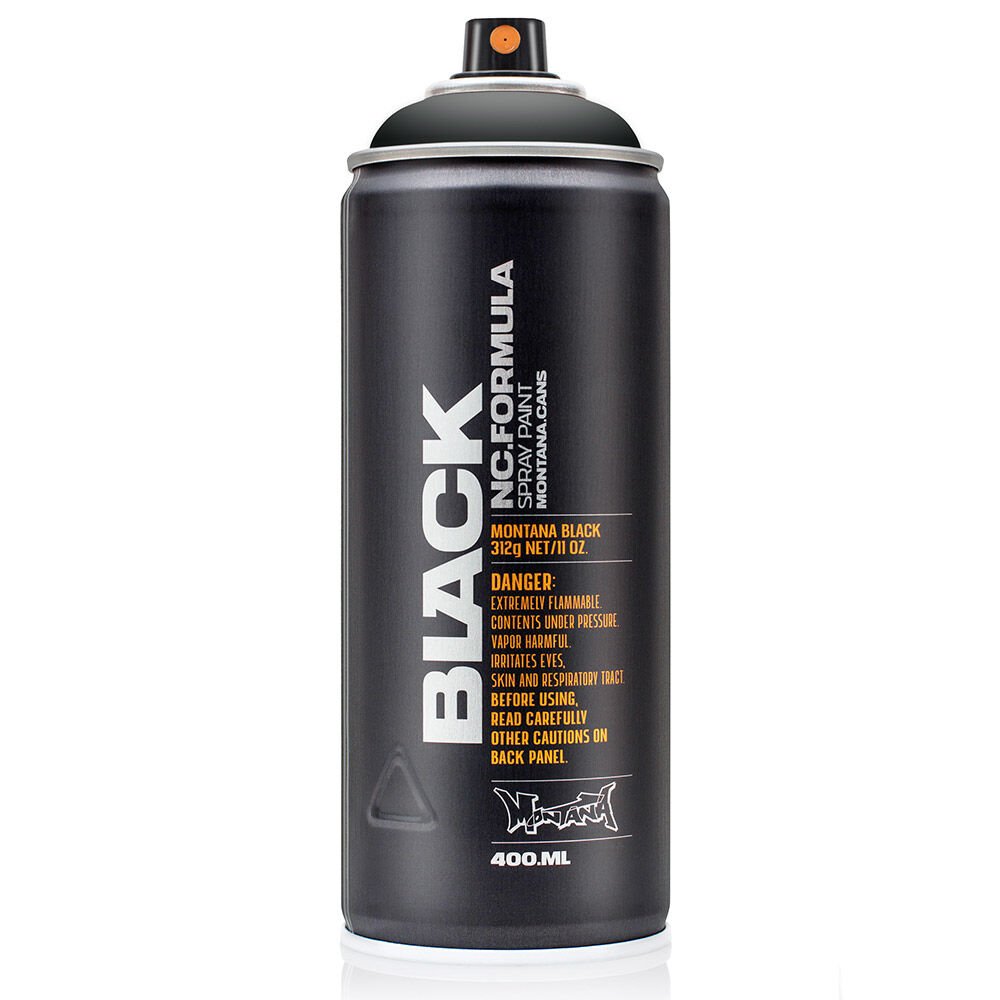 Montana Black Sprey Boya 400 Ml Black Sprey Boya BLK9001