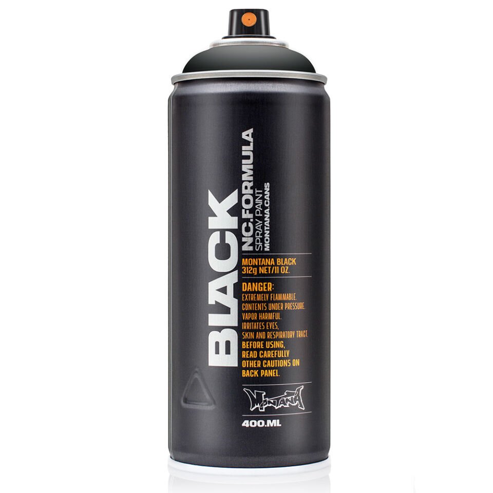 Montana Black Sprey Boya 400 Ml Black Sprey Boya BLK9001