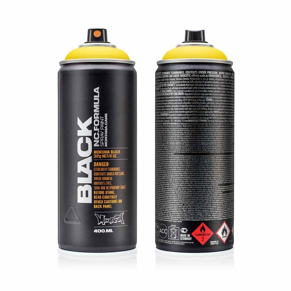 Montana Black Sprey Boya 400 Ml Power Yellow BLKP1000