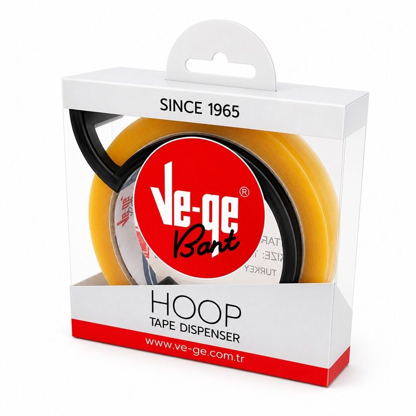 Vege Selefon Bant Eto Sarı Şeritli 12x66 Hoop Kesicili