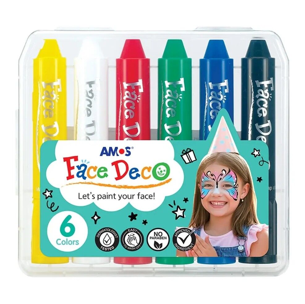 Amos Yuz Boyası 6 Lı Blister