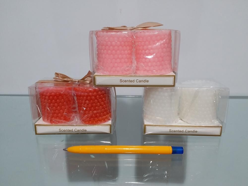 Espa Xam-0403 Dekoratif Asetat Kutulu İnci Mum 2 Li