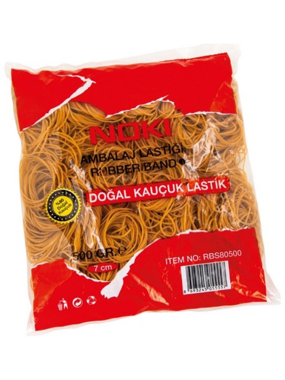 Noki Ambalaj Lastiği %80 Kauçuk 7 Cm 500 Gr