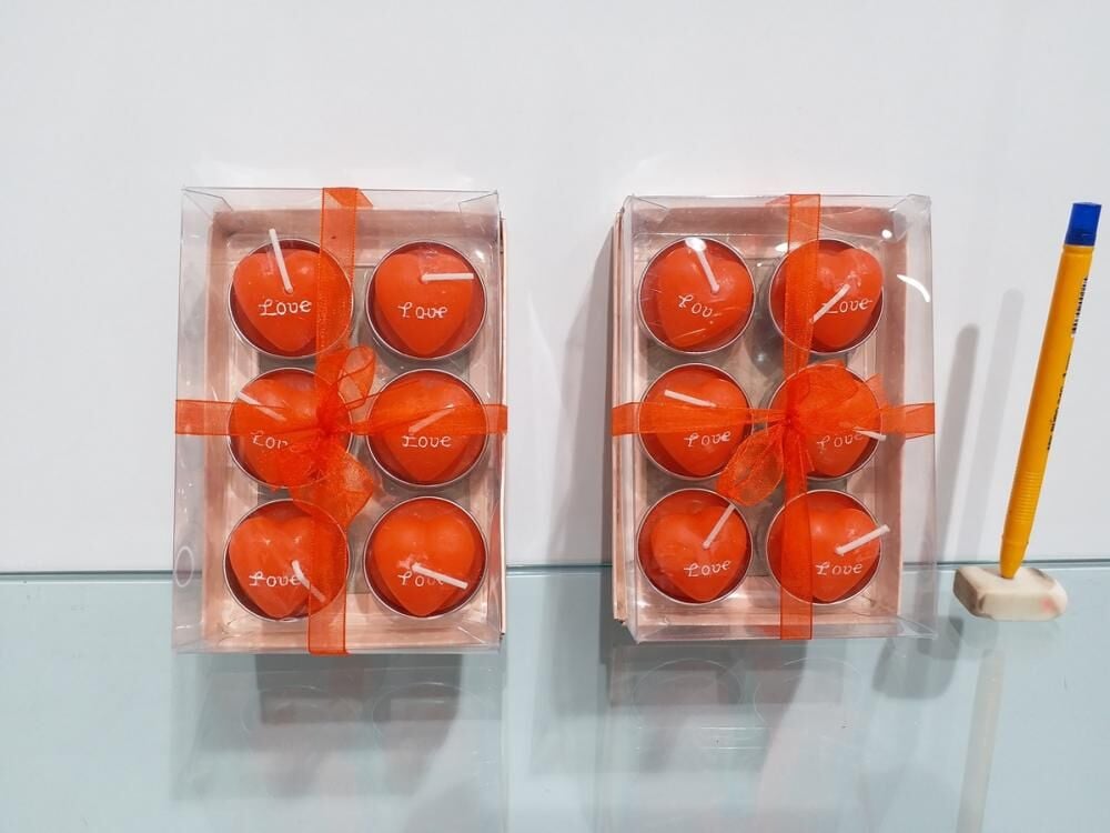 Espa Xam-0510 Dekoratif Kalp Kurdelalı Mum