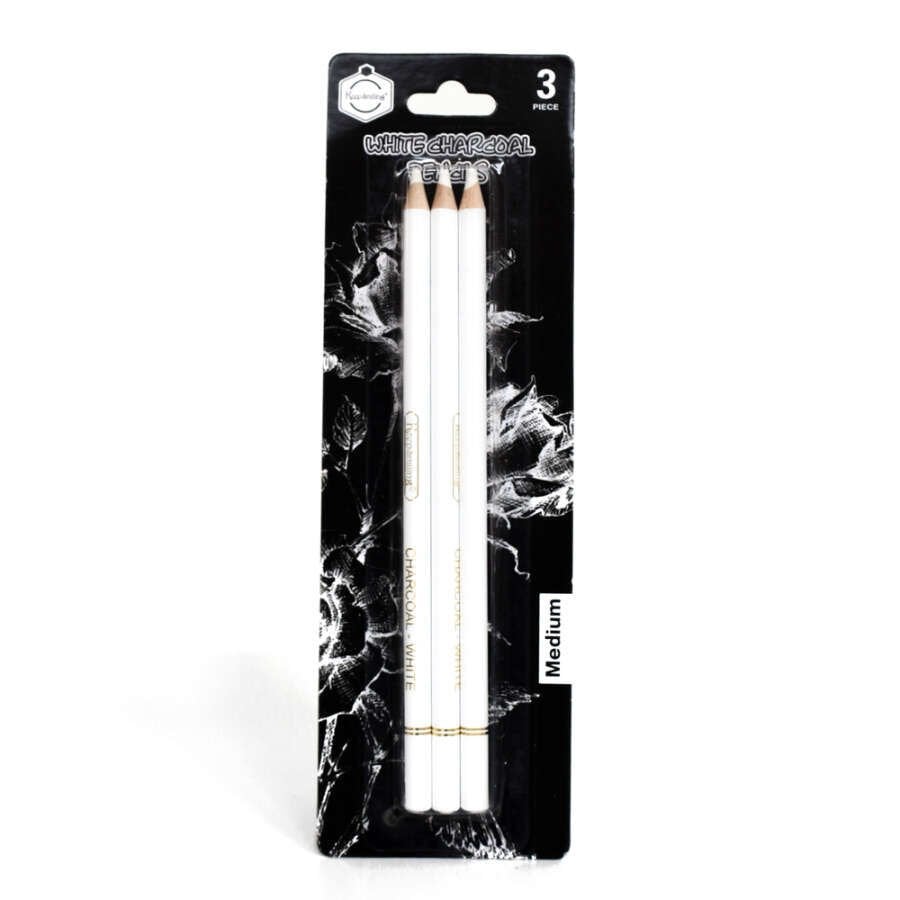 Keep Smiling Beyaz Kömür Kalem Seti 3 Lü N G047