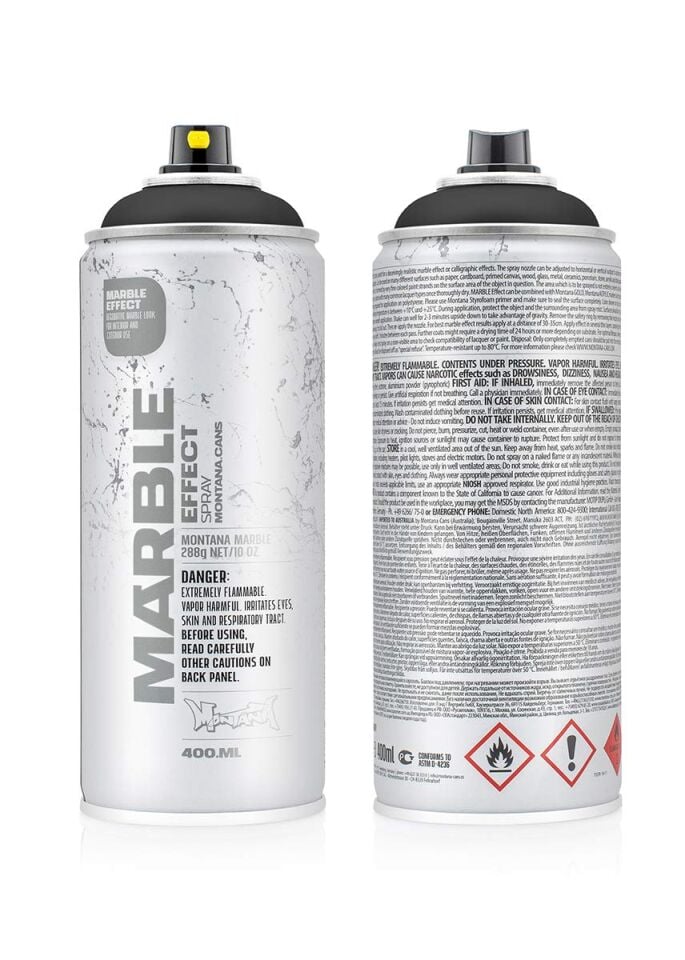Montana Effect Marble Sprey Boya 400 Ml Black Em 9000