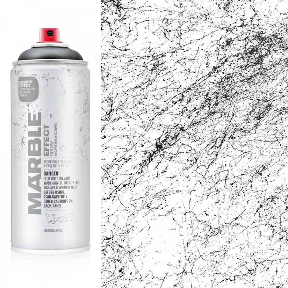 Montana Effect Marble Sprey Boya 400 Ml Black Em 9000