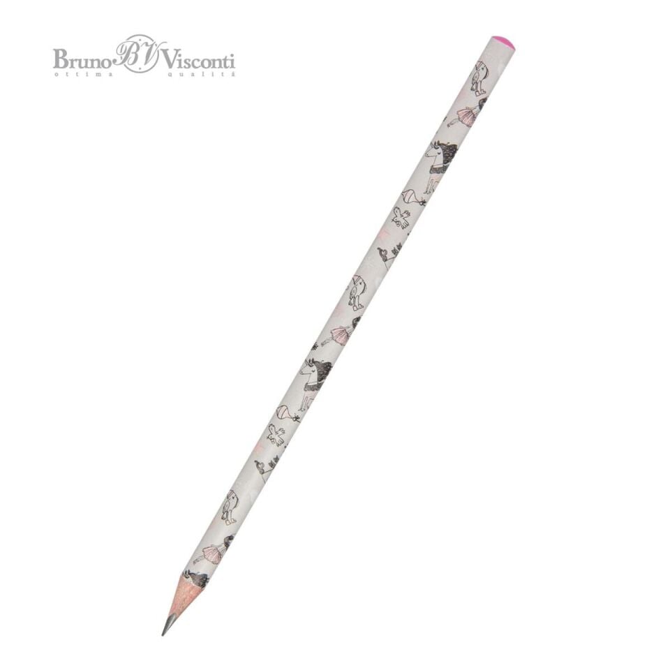 Bruno Visconti Kurşun Kalem Happygraphix Kız Ve Tekboynuz